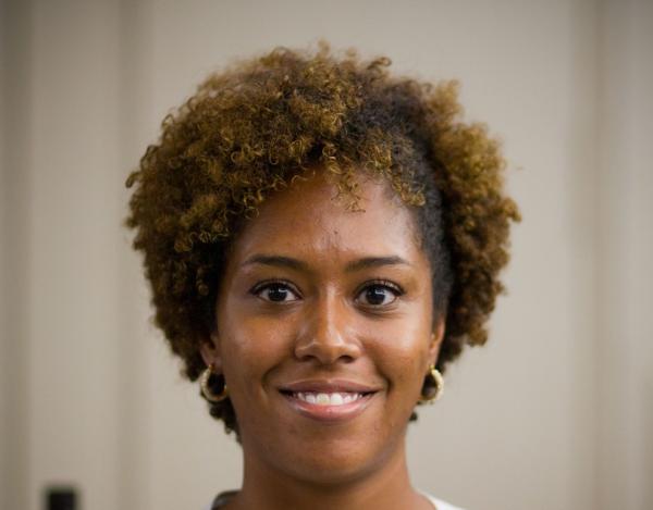 smiling woman with great hair