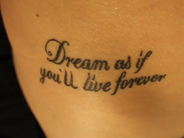 side of the body is inked with this commitment to love forever