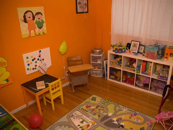 orange playroom