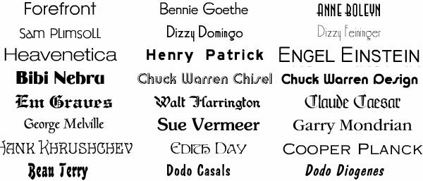 fonts