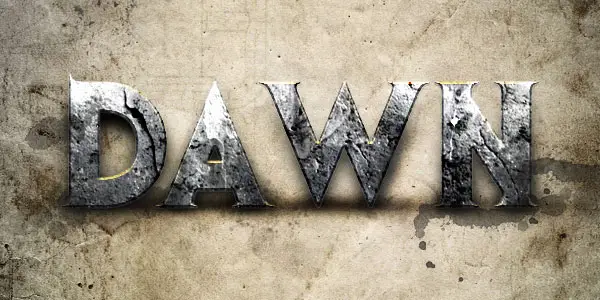 Design a Dawn of War Style Concrete Text Effect in Photoshop