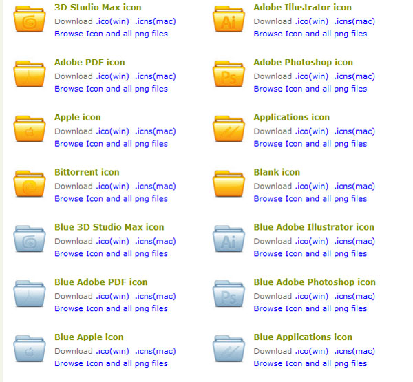 Mac Folders Icons Set