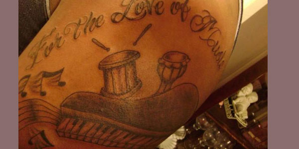 for the love of music tattoo