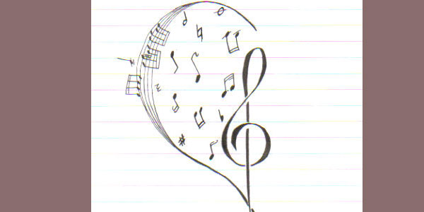 music tattoo clef heart