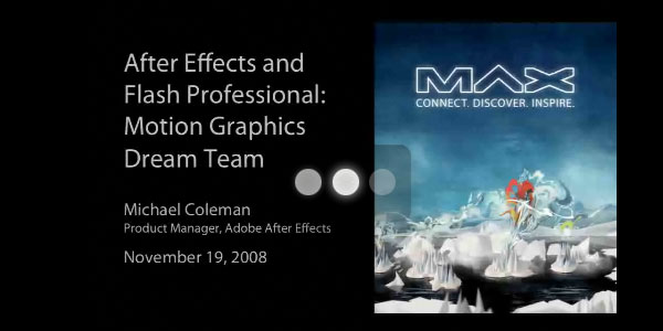 The motion graphics dream team-After Effects Flash CS4