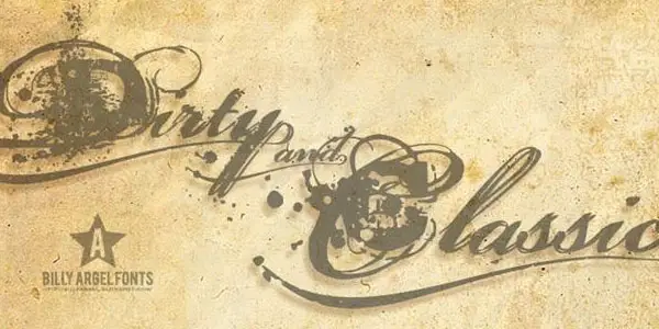 Dirty and Classic font