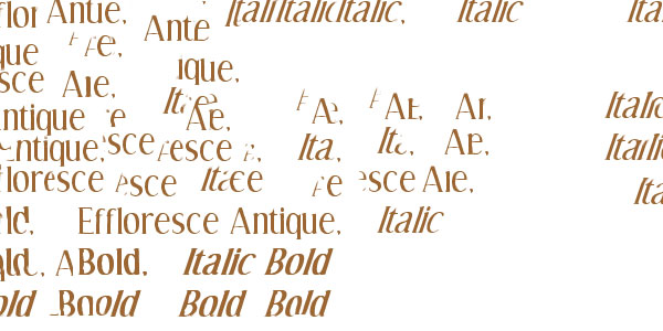 Effloresce Antique font