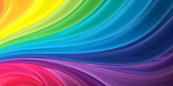 Abstract rainbow flow background