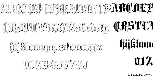 Blackletter font