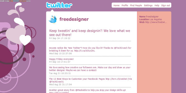 Free Twitter Design