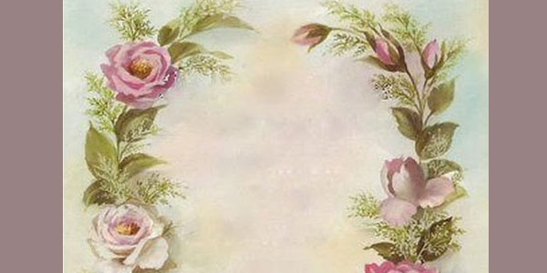 romantic rose frame/background