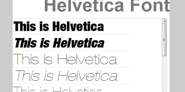 helvetica now complete family