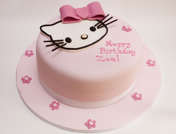 O Kitty With A Pink Fondant Bow O Kitty With A Pink Fondant Bow