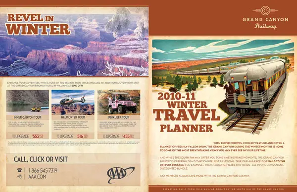 Bi-fold Winter Travel Brochure