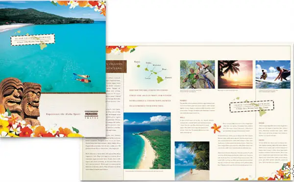 Hawaii Travel Vacation Brochure Template 