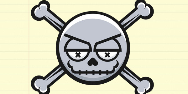 Simple Skull Vector Icon