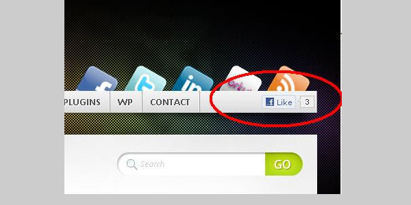 Add facebook like button to mystique nav