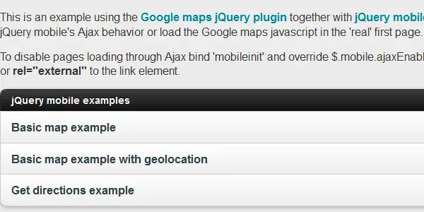 Google maps v3 plugin for jQuery UI and jQuery Mobile