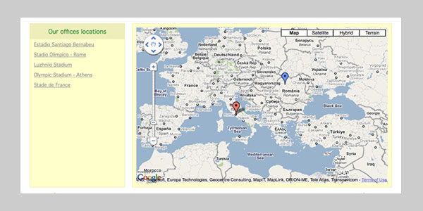 Build a POI map using jQuery & Google Maps v3 