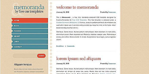 25 Free Web Design Templates