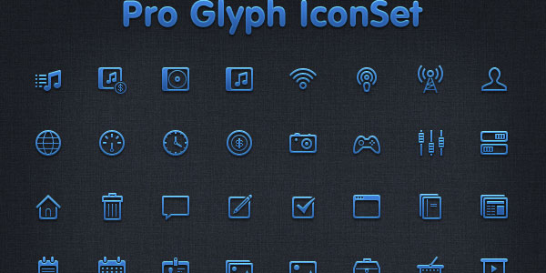 Pro Glyph Iconset