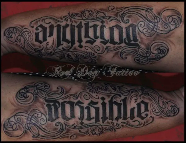 40 Ambigram Tattoos For Men  Word Art Designs  Ambigram tattoo Ambigram  Tattoos for guys