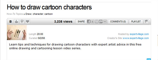 How to draw cartoon characters