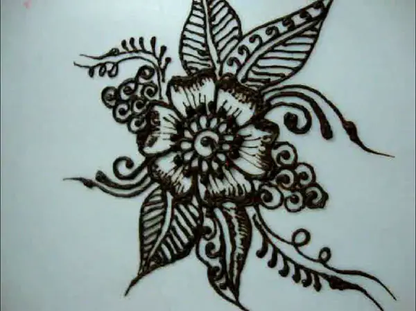 How to draw Floral Henna design for beginner 