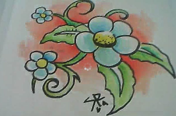 Sketch Reed Draws Flowers