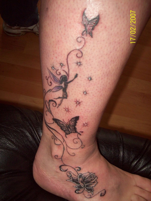 My newest on my foot and leg