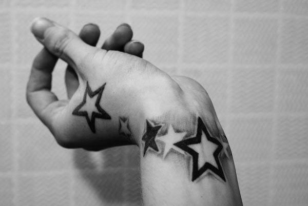 40 Simple Star Tattoos For Men  Luminous Ink Design Ideas