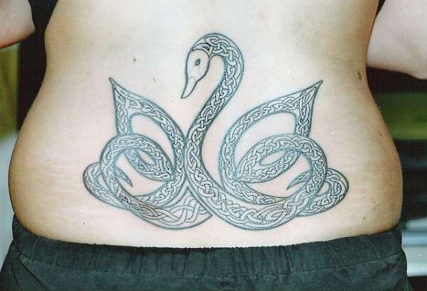 Irish Celtic Swan Tattoo
