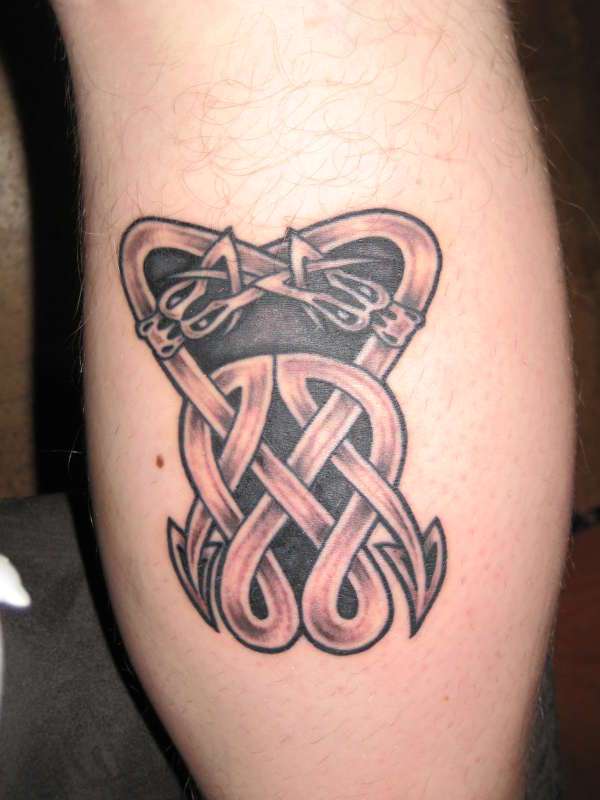 Irish Celtic Leg Tattoo