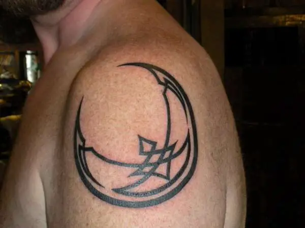 Irish Moon Tattoo