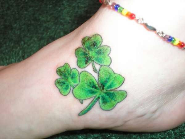 Shamrock Foot Irish Tattoo