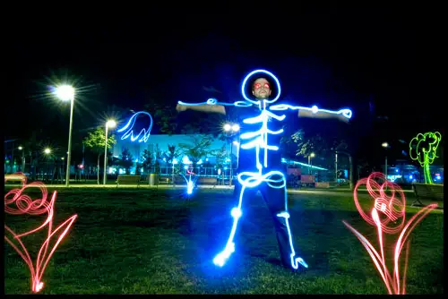 light painting terminator