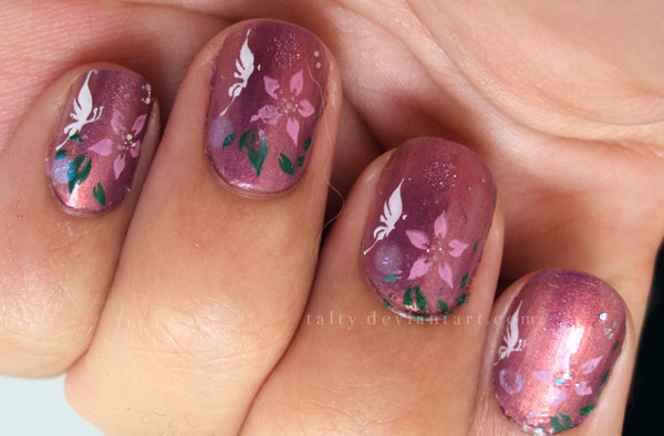 Enchanted Butterfly Nail Art