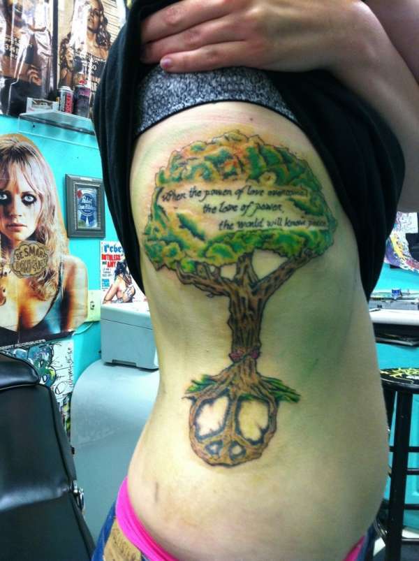 Side Tree Tattoo