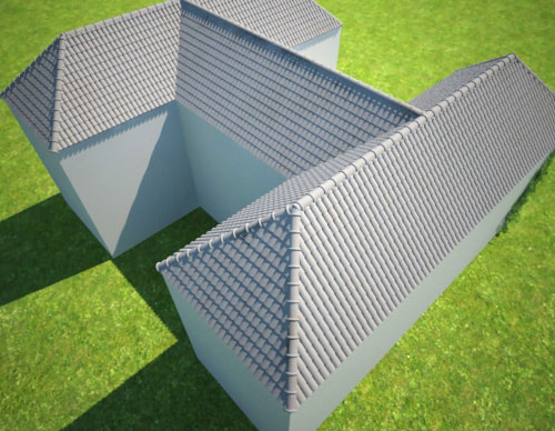 Super fast 3d roofs