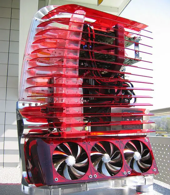 Red Computer Case