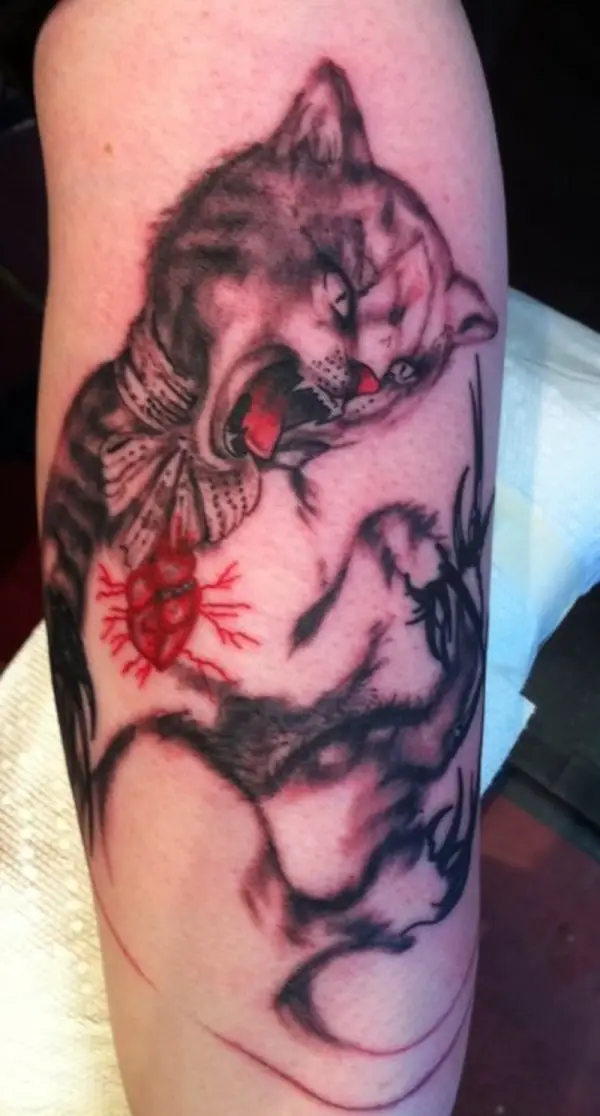 Devil Demon Cat Tattoo
