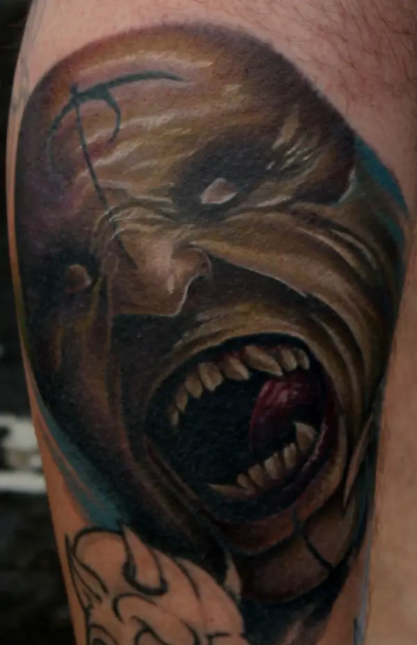 Scary Demon Tattoo