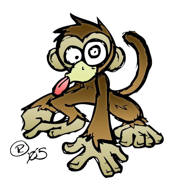 crazy animated monkeys