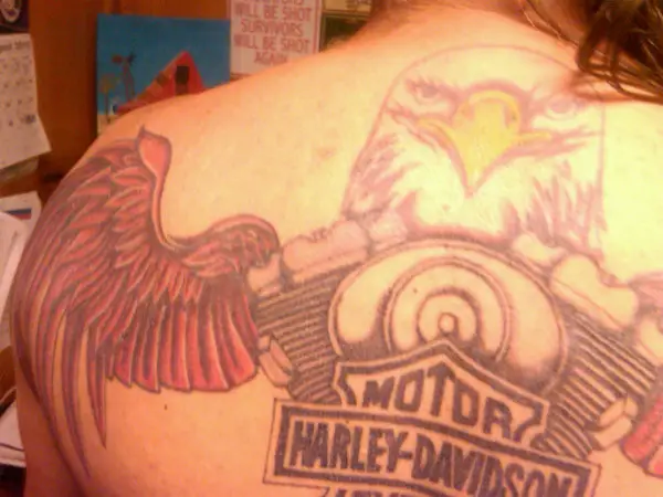 Harley Davidson Eagle Tattoo