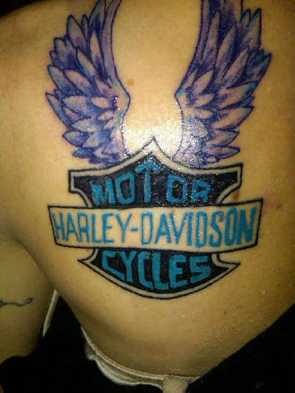 Harley Wings Tattoo