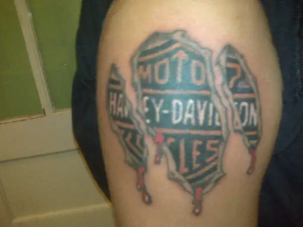 Torn Harley Tattoo