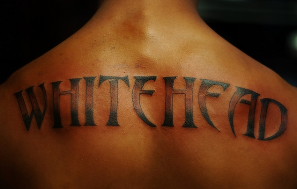 Large name Tattoo