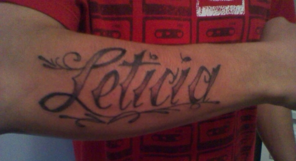 Leticia Name Tattoo