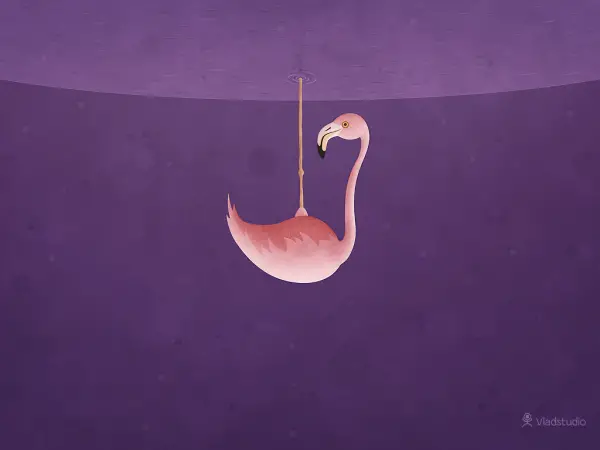 Purple Flamingo