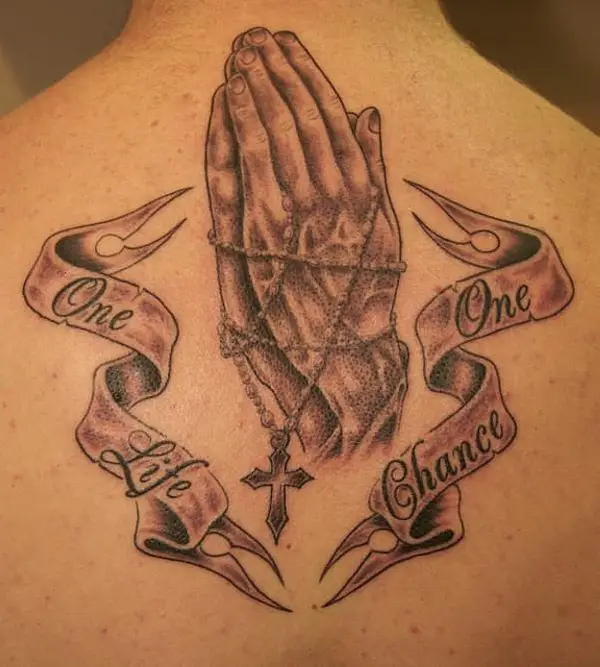 Praying Hands Scroll